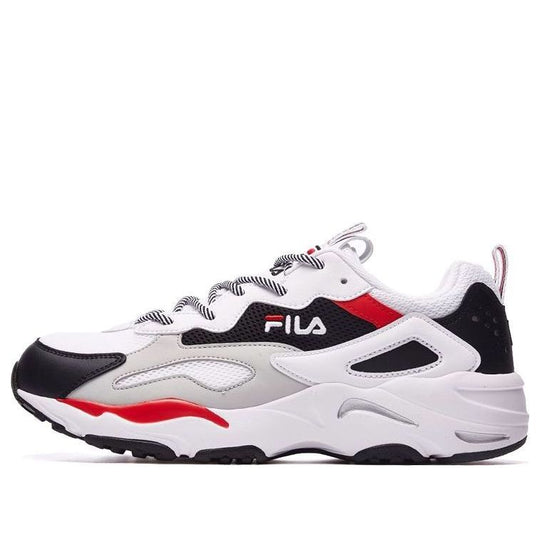 FILA Tracer Low Running Shoes Black/White/Red F12M021111FBW - KICKS CREW