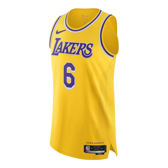 Nike x NBA Lakers LeBron James Jerseys 'Yellow' DM6028-728