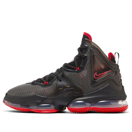 Lebron shoes hotsell red and black