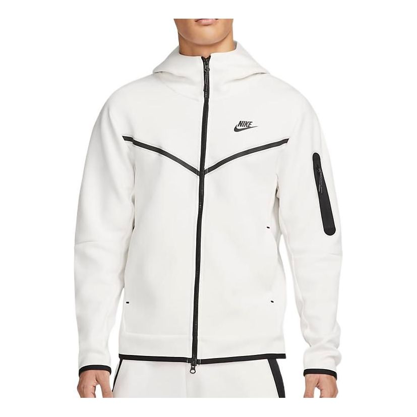 Nike Sportswear Tech Fleece Full-Zip Hoodie 'White' CU4490-072 - KICKS CREW