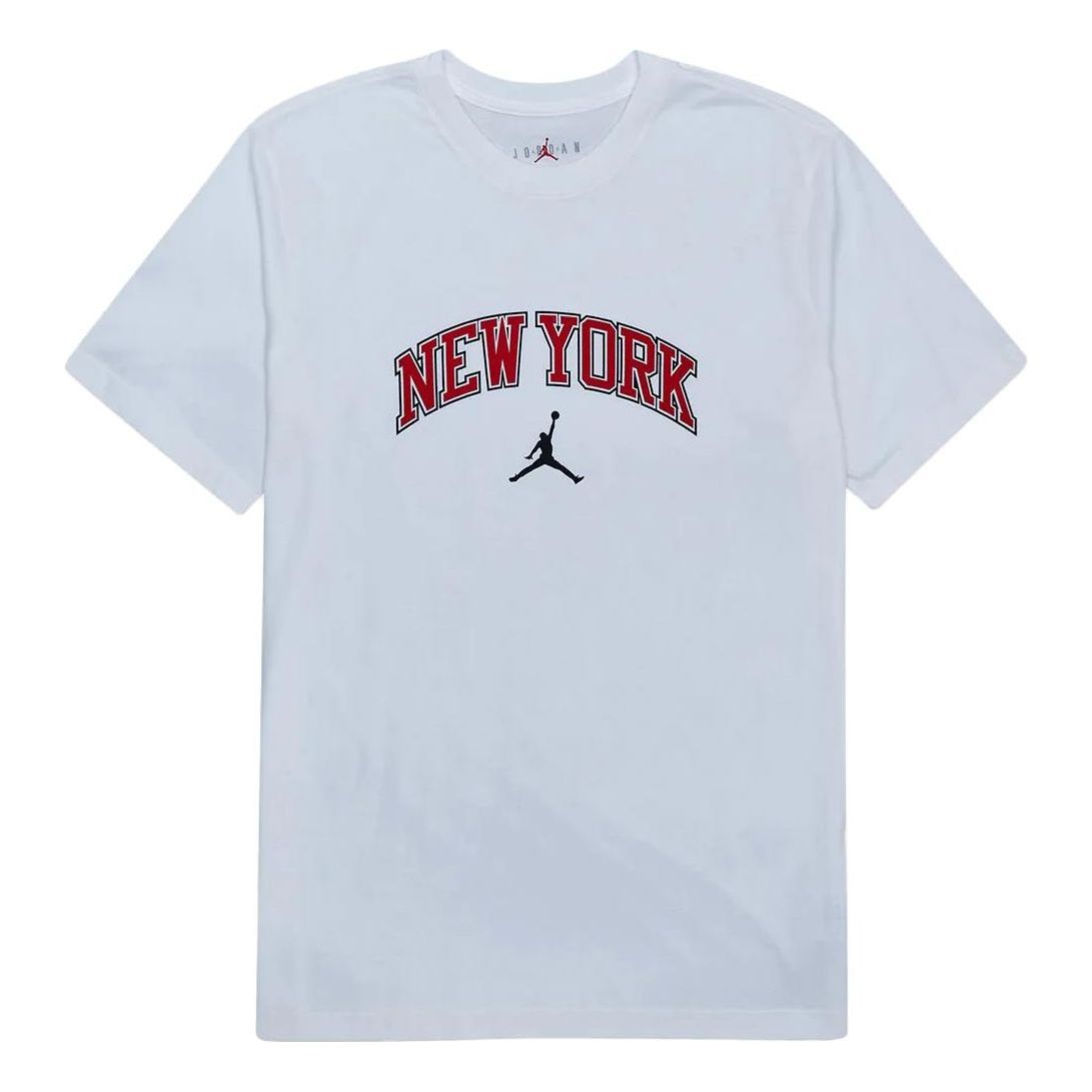 Air Jordan Logo T-Shirt 'New York' DX5596-100 - KICKS CREW