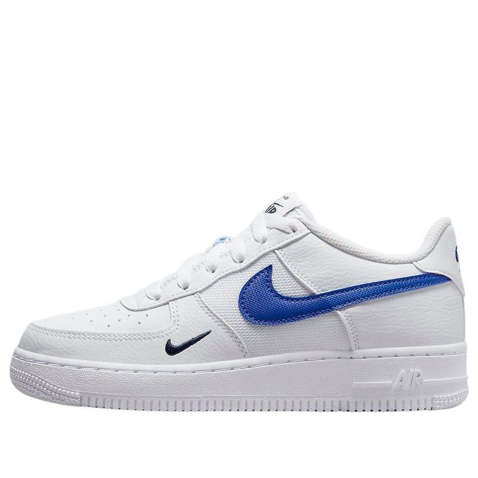 (GS) Nike Air Force 1 Low 'White Royal Blue' FN3875-100 - KICKS CREW