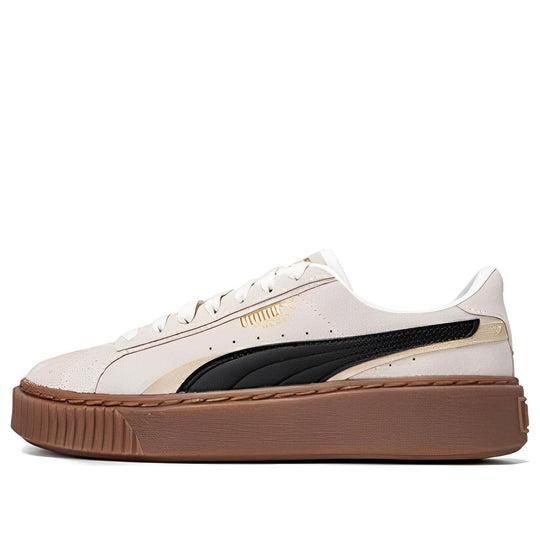 (WMNS) PUMA Platform Skate Shoes 'Cream Black Brown' 395225-03