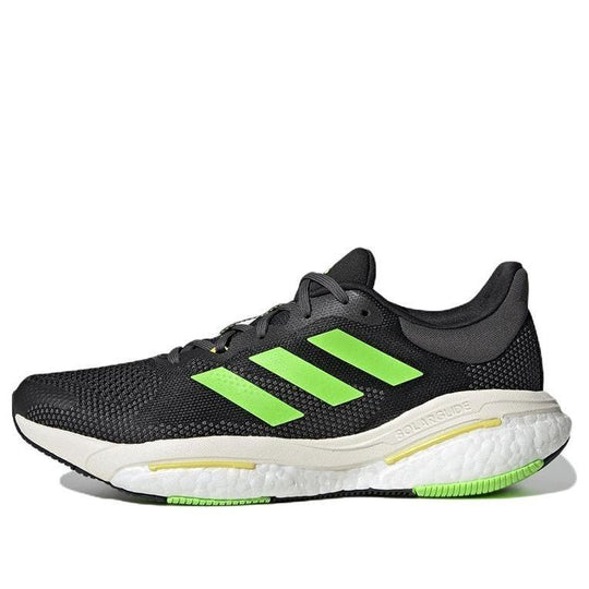 Adidas Solarglide 5 Running Shoes 'Core Black / Solar Green' GX6703 ...