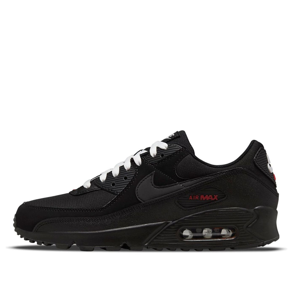 Nike Air Max 90 'Black Sport Red' DC9388-002-KICKS CREW