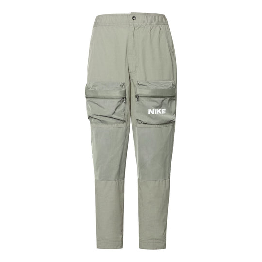 Men's Nike 3D Big Pocket Logo Printing Sports Pants/Trousers/Joggers Light  Green DC6958-320