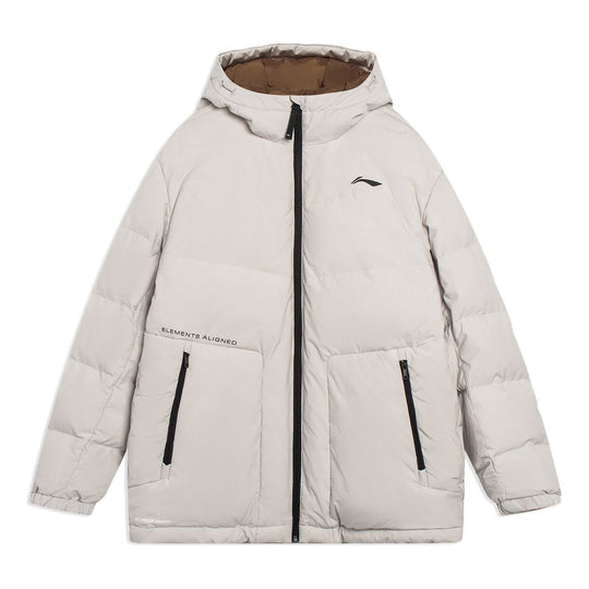 Li-Ning Lifestyle Puffer Jacket 'Light Grey' AYMS013-3