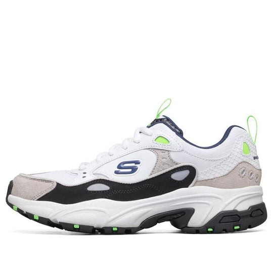 WMNS) Skechers Stamina Sports Shoes White/Black/Green 88888383-WNVL - KICKS  CREW