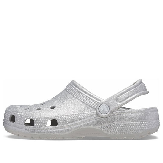 Crocs Classic Glitter Clogs 'Silver' 205942-0IC