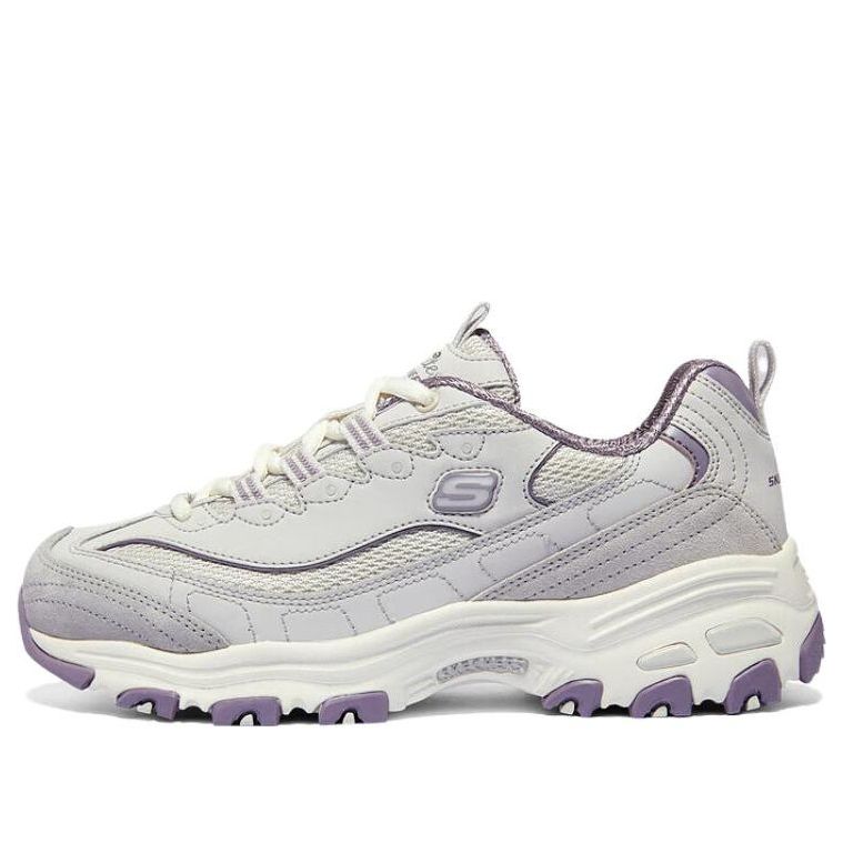 (WMNS) Skechers D'Lites 1.0 Shoes 'Grey Purple' 896283-GYLV - KICKS CREW