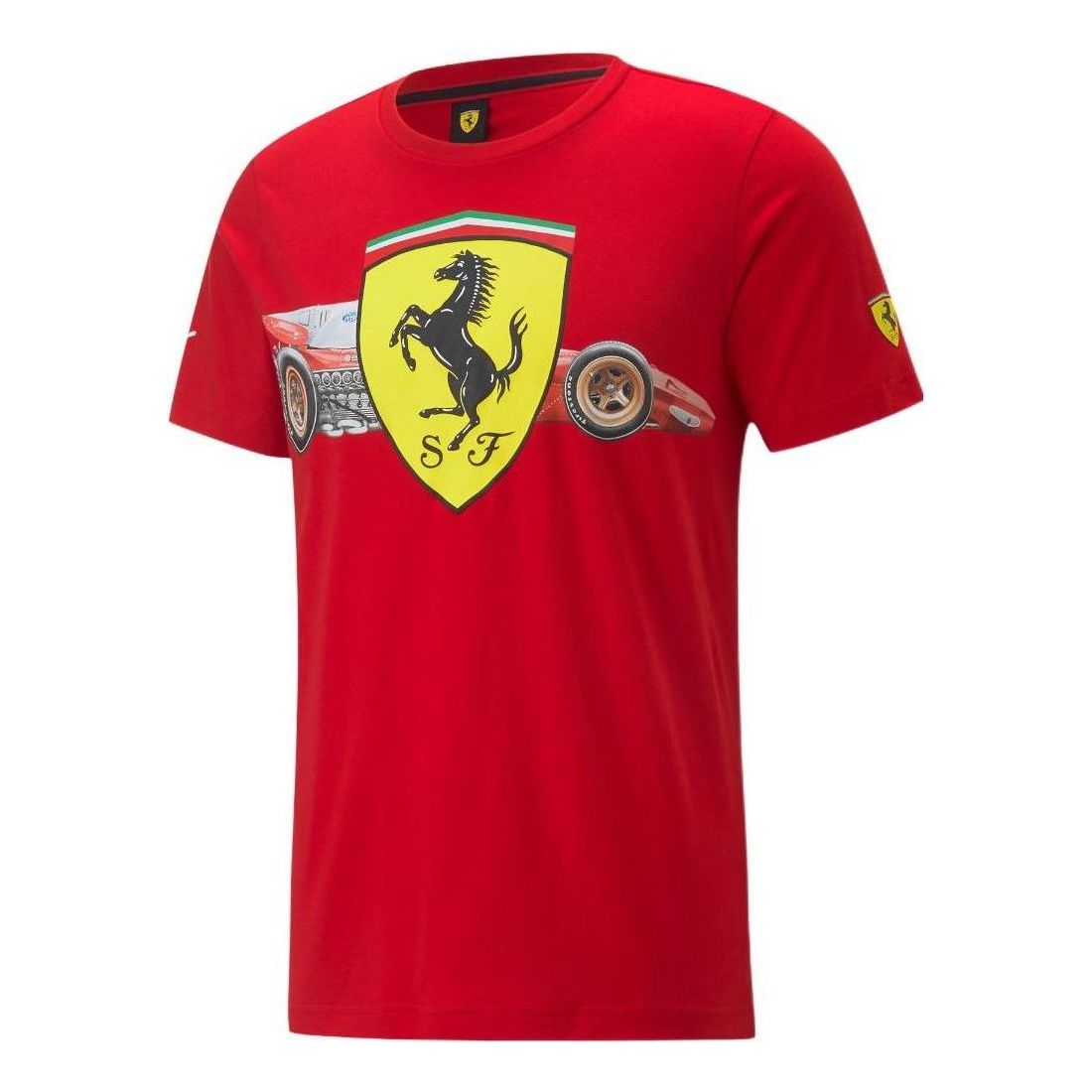 PUMA Scuderia Ferrari Shield Tee 'Red' 535851-02-KICKS CREW