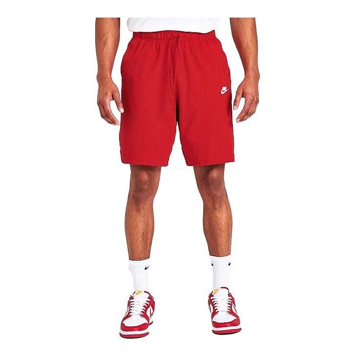 Nike Sportswear Club Fleece Running Shorts 'Red' BV2772-658 - KICKS CREW