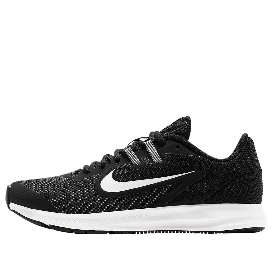 (GS) Nike Downshifter 9 'Black White' AR4135-002 - KICKS CREW