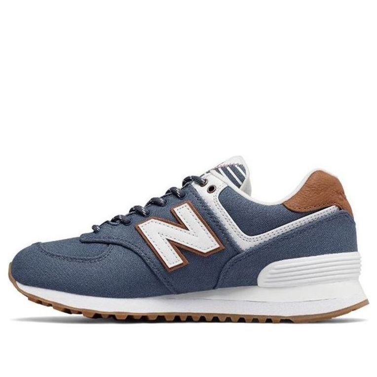 (WMNS) New Balance 574 Series Sneakers 'White Blue Brown' WL574SYD ...