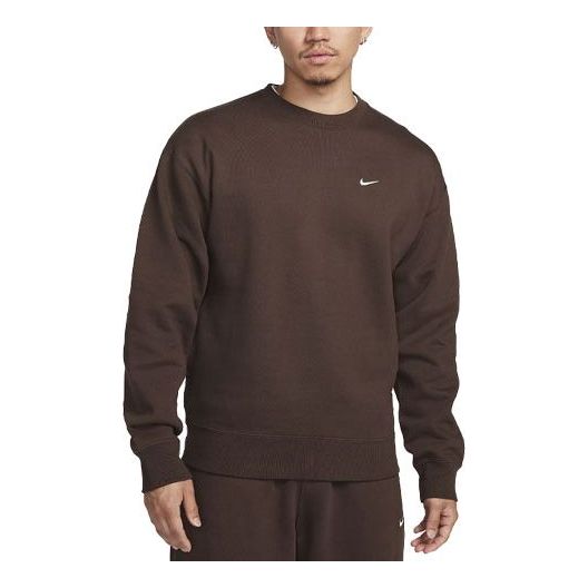 Nike Solo Swoosh Crew Sweatshirt 'Baroque Brown' DX1362-237