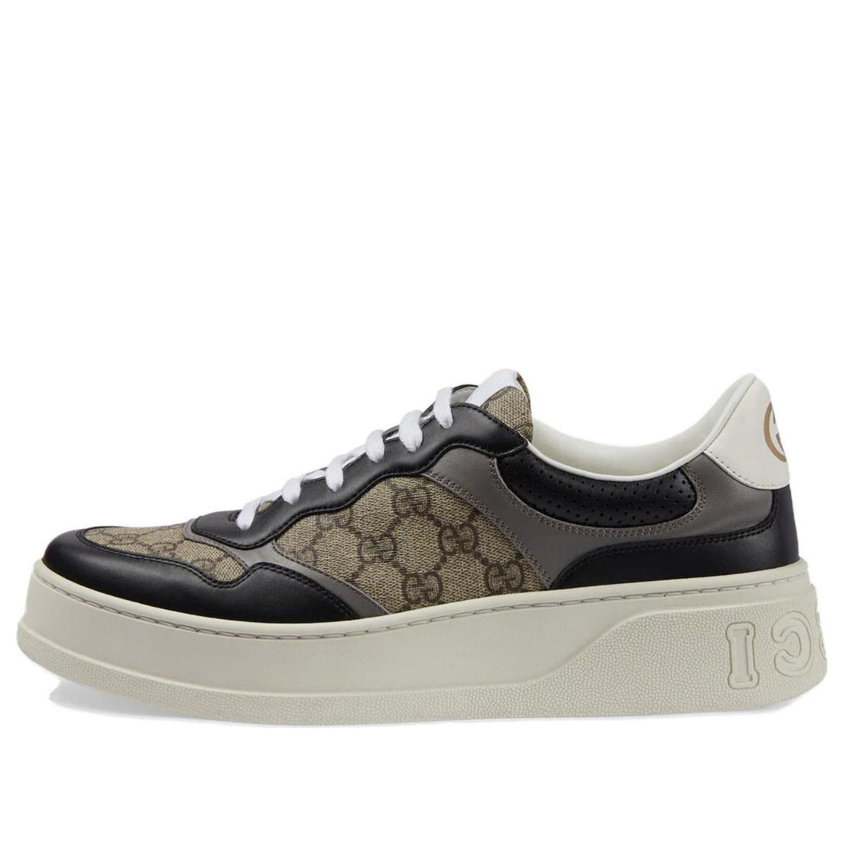 Gucci Monogram Street Style Logo Sneakers 'Beige Black' 669582-UPGA0-1