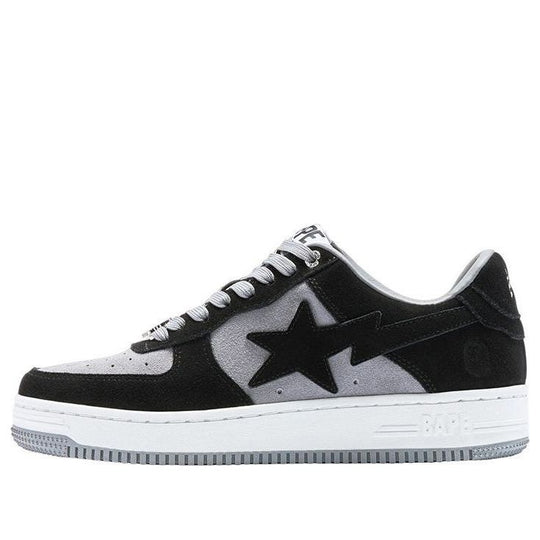 A BATHING APE Bape STA Low 'Black White' 1I70-191-008-BLCKWHITE-KICKS CREW