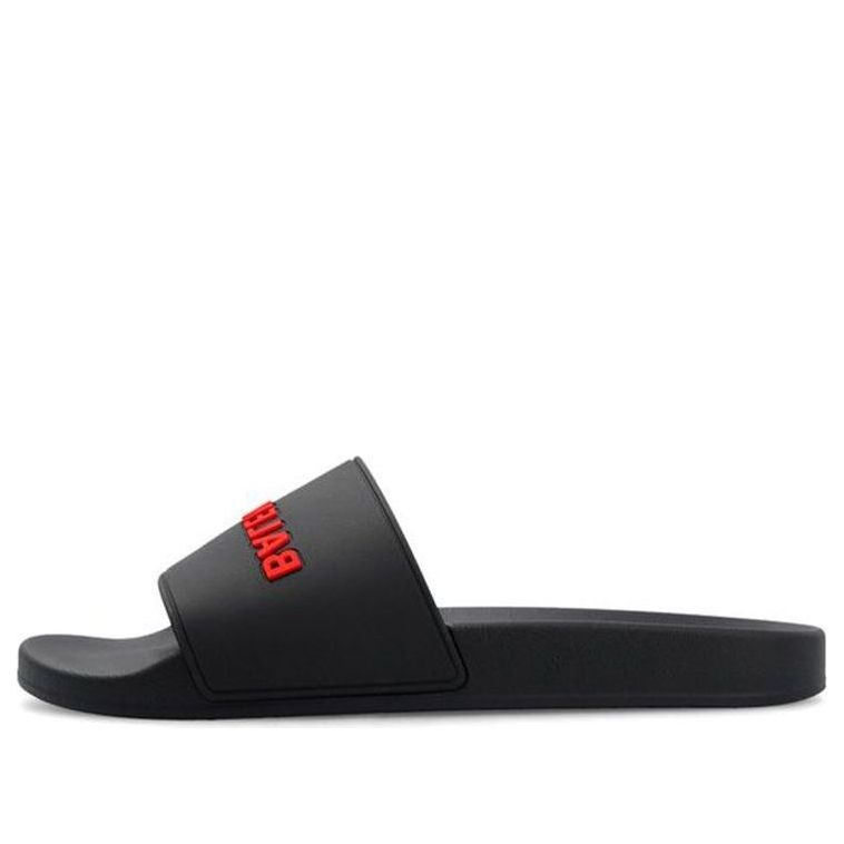 Balenciaga Pool Slides 'Black Red' 565826W1S801064