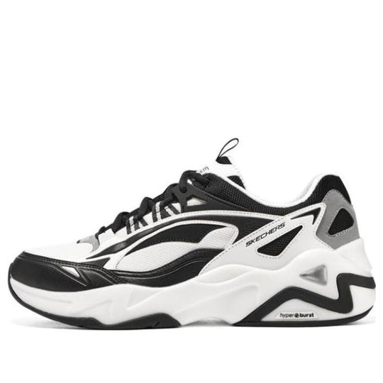 Skechers D'Lites Hyper Burst 'White Black' 232426-WBK - KICKS CREW