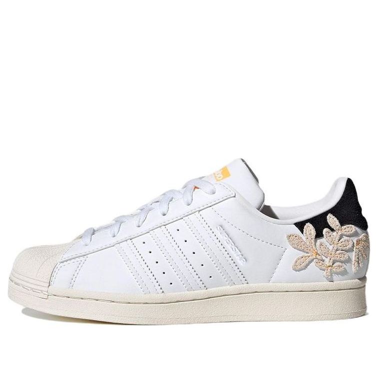 (WMNS) adidas Superstar 'Floral Patches - White Flash Orange' GZ0864 ...