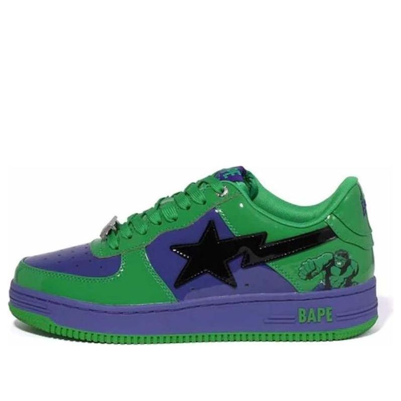 A BATHING APE x Marvel Comics Bape Sta Low 'Hulk' 0ZXSHM191904J-GRS