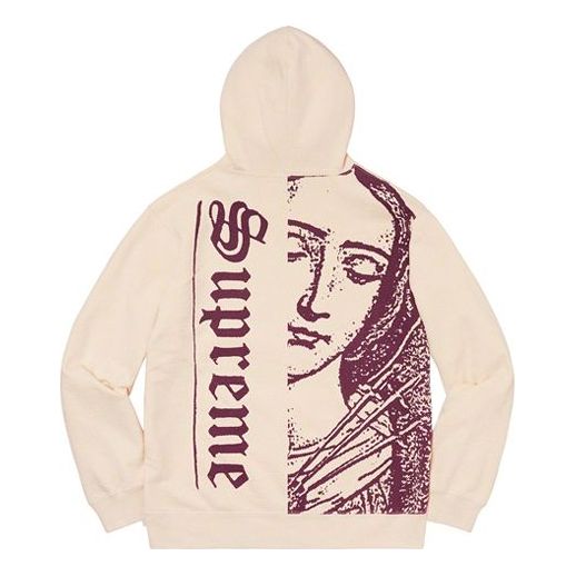 Supreme Mary Hooded Sweatshirt 'Beige Purple' SUP-SS20-065