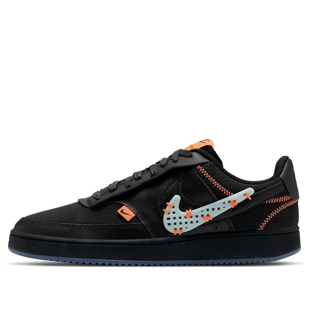 Nike Court Vision Low Premium 'Black Total Orange' CD5464-004