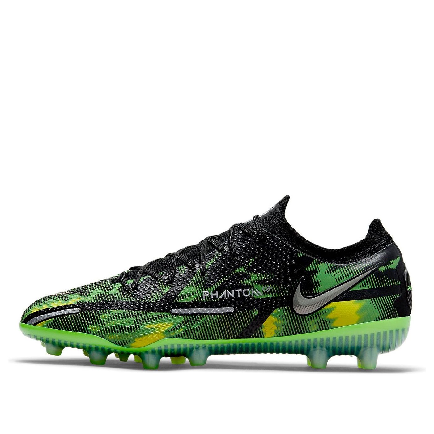 Nike Phantom GT2 Elite SW AG-PRO 'Black Impact Green Metallic Silver Grey'  DM0729-003