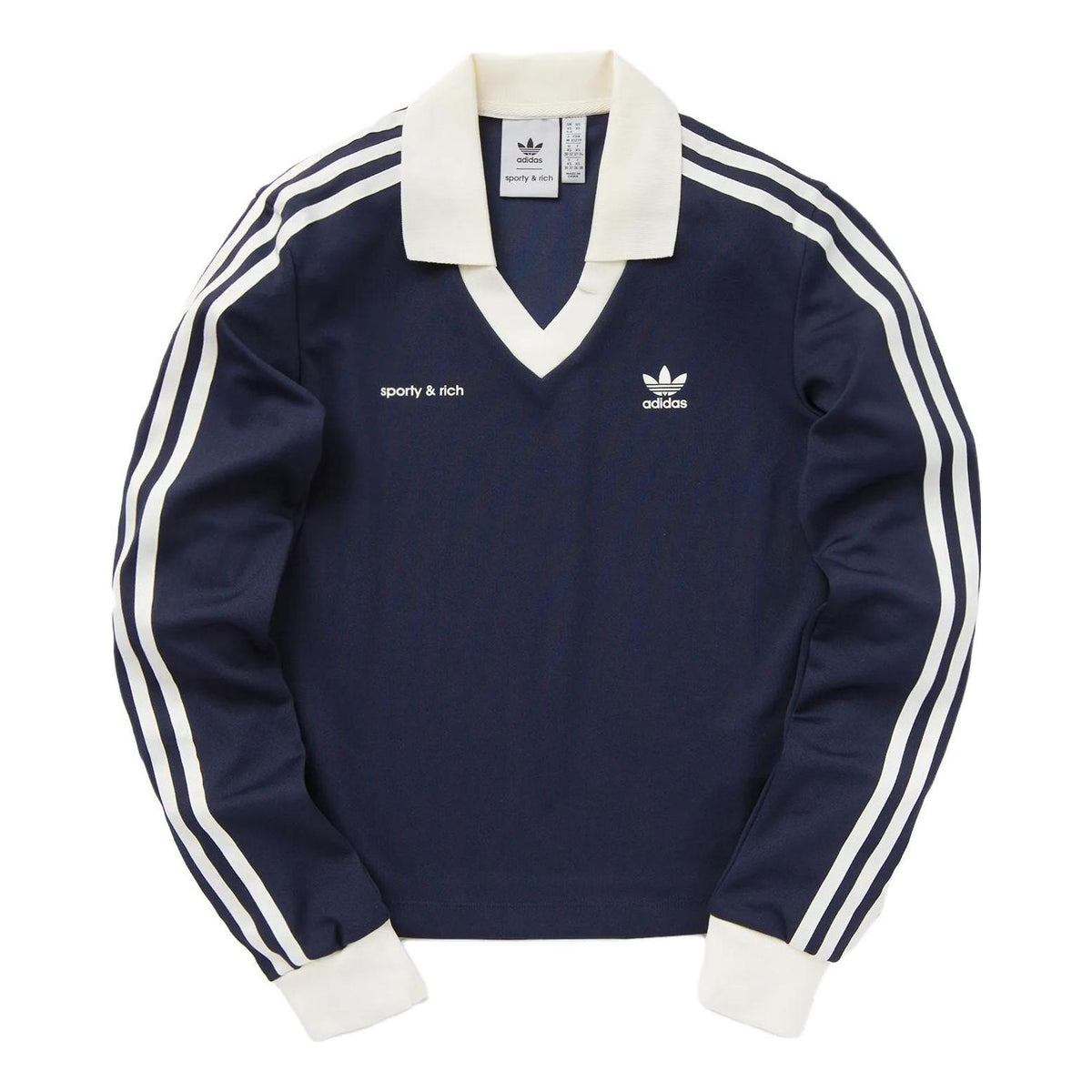 (WMNS) adidas Originals x Sporty & Rich Long Sleeve Jersey 'Navy' IN52 ...