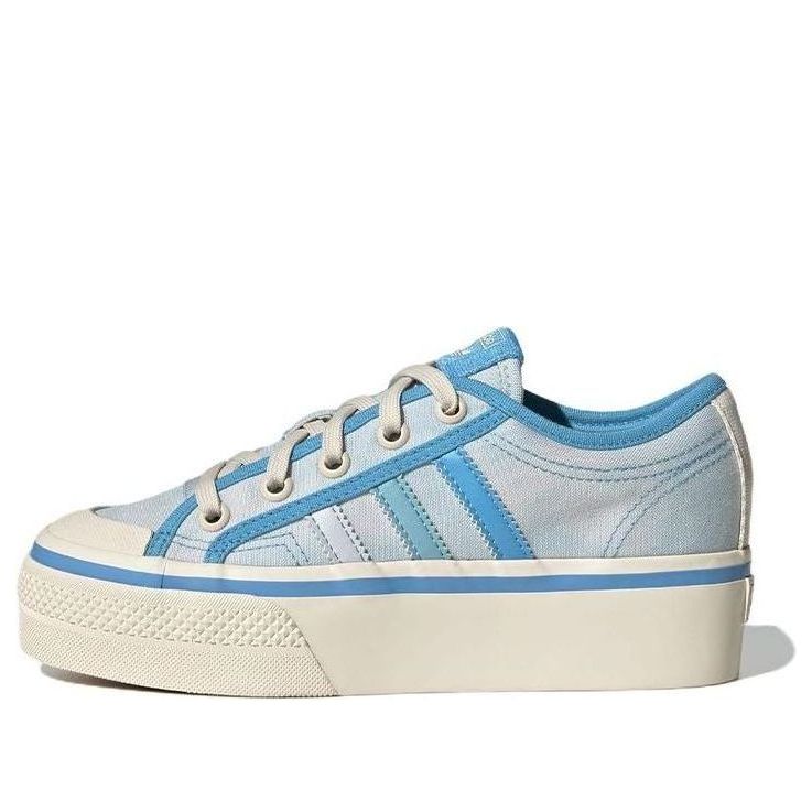 (GS) adidas Nizza Platform 'Acid Wash - Almost Blue' GY7052 - KICKS CREW