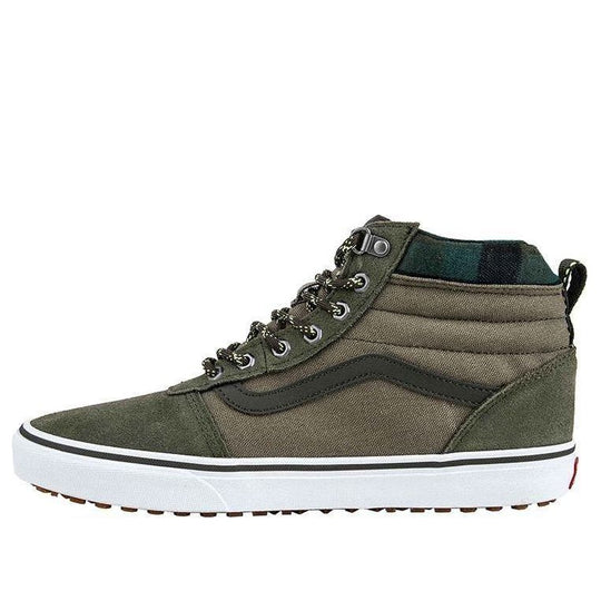 Vans Ward High-Top Sneakers Green Olive Green VN0A3JETSZ0 - KICKS CREW