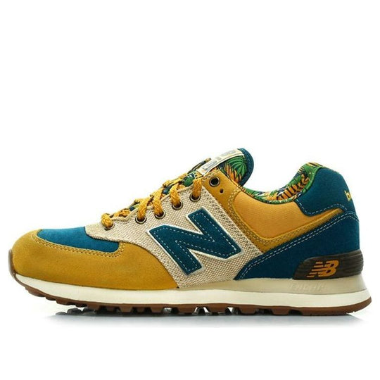 New balance 574 yellow and outlet blue