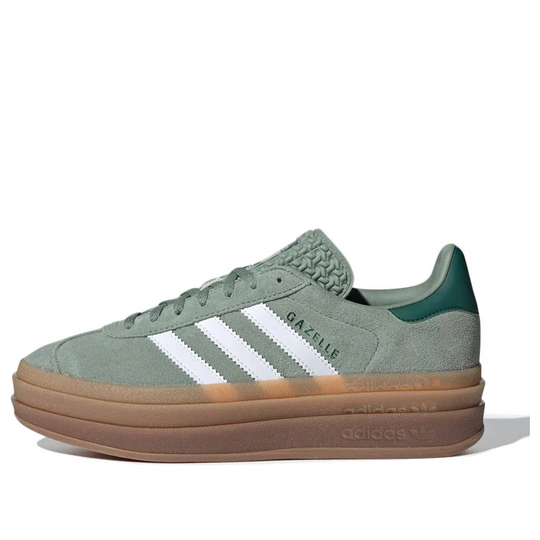 (WMNS) adidas Gazelle Bold 'Silver Green Gum' ID6998 - KICKS CREW