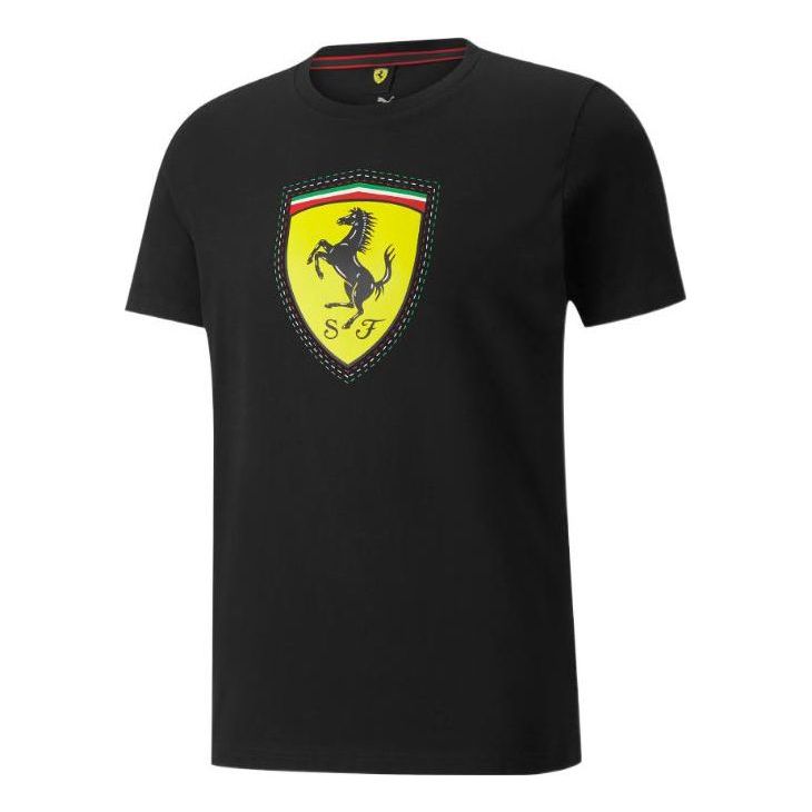 PUMA Scuderia Ferrari Race Color Shield T-Shirt 'Black' 533753-01-KICKS ...