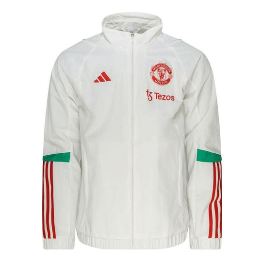 adidas Manchester United Tiro 23 Presentation Track Jacket Asia Sizing 'White' IA8485