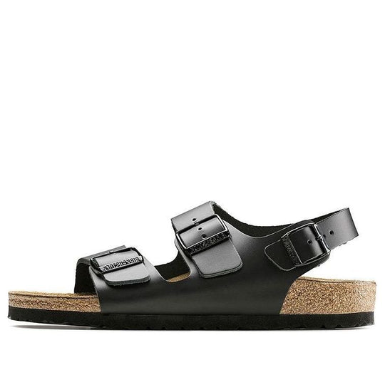 Birkenstock Milano Series Cowhide Sandals Black Version Unisex 34191