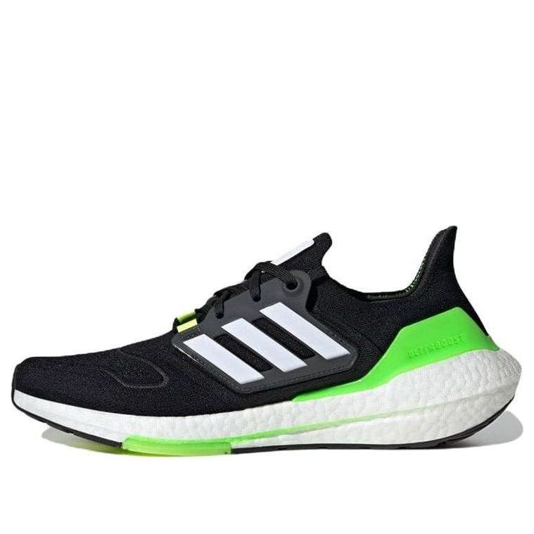 adidas UltraBoost 22 'Black Solar Green' GX6640 - KICKS CREW