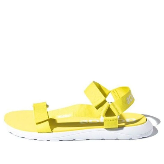 adidas neo Comfort Sandal Fashion Yellow White Sandals 'Yellow White ...