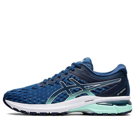 (WMNS) Asics Gt-2000 8 Knit Dark Blue White Sneakers 'Dark Blue White' 1012A619-400 Marathon Running Shoes/Sneakers  -  KICKS CREW