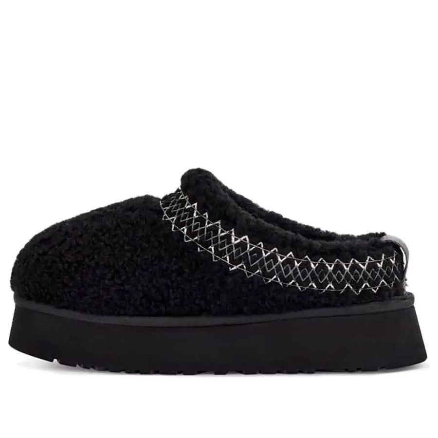 (WMNS) UGG Tazz Slipper Heritage Braid 'Black' 1143976-BLK-KICKS CREW