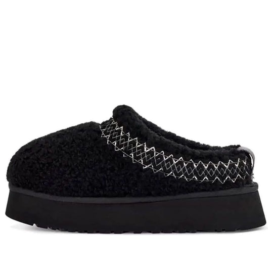 (WMNS) UGG Tazz Slipper Heritage Braid 'Black' 1143976-BLK