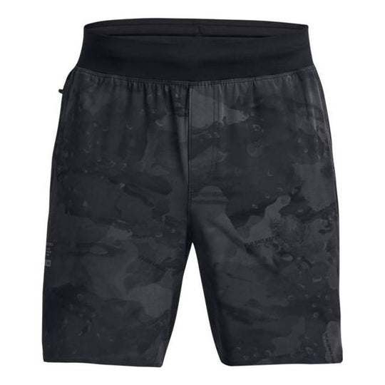 Under Armour Project Rock Unstoppable Camo Shorts 'Black Grey' 1382171 ...