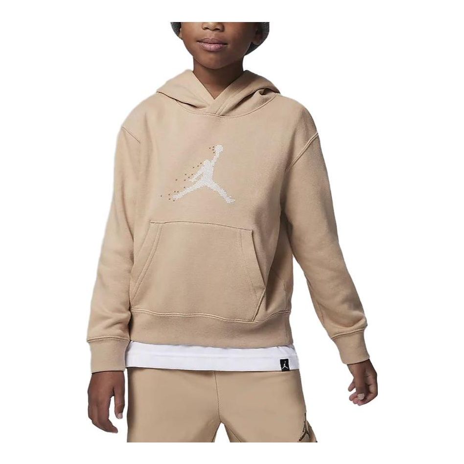 (PS) Air Jordan Essentials Holiday Logo Hoodie 'Hemp' FV5651-200 ...