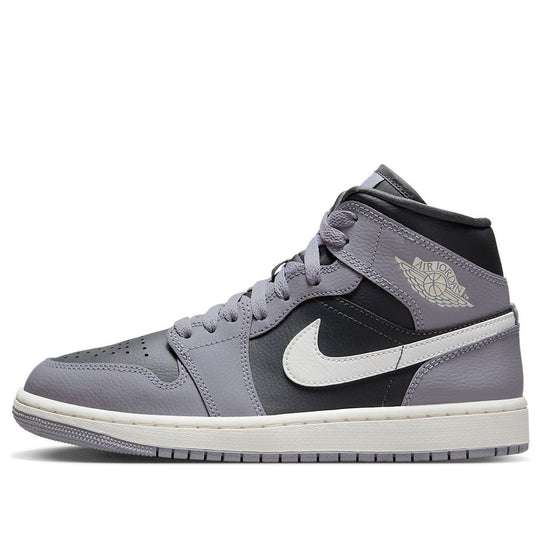 WMNS) Air Jordan 1 Mid 'Cement Grey' BQ6472-022-KICKS CREW