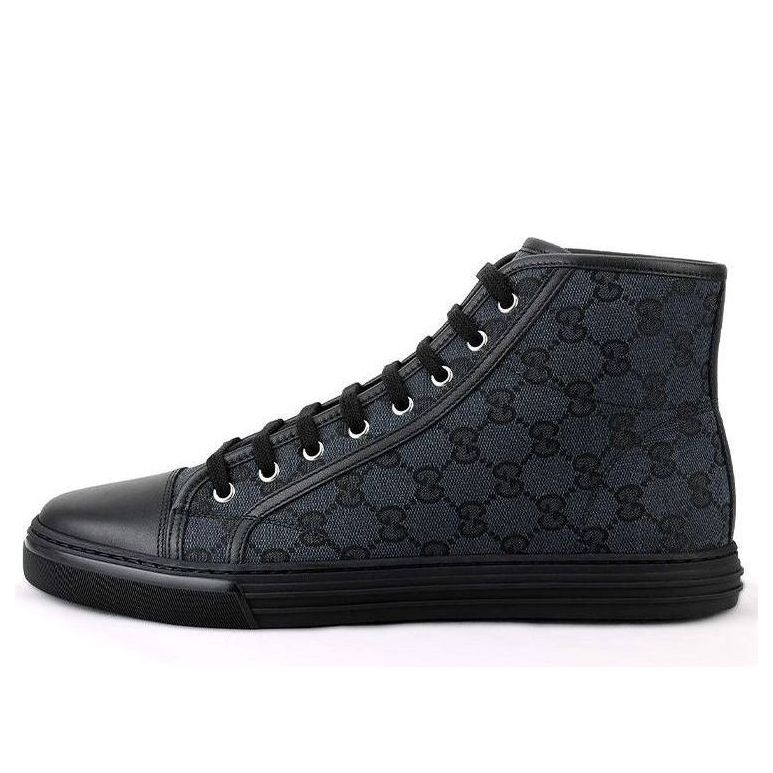 Gucci Monogram High Top Sneakers 'Black' 426188-KQWM0-1948