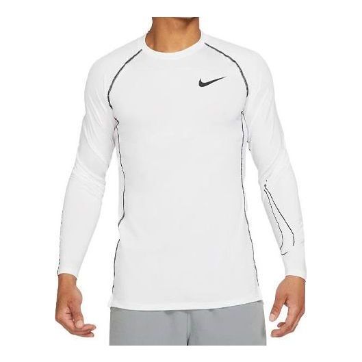 Nike Pro Dri-FIT Slim Fit Long-Sleeve Top 'White' DD1980-100 - KICKS CREW