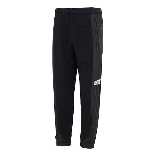 Air Jordan Patchwork Knitted Sweatpants 'Black' DV7595-010 - KICKS CREW