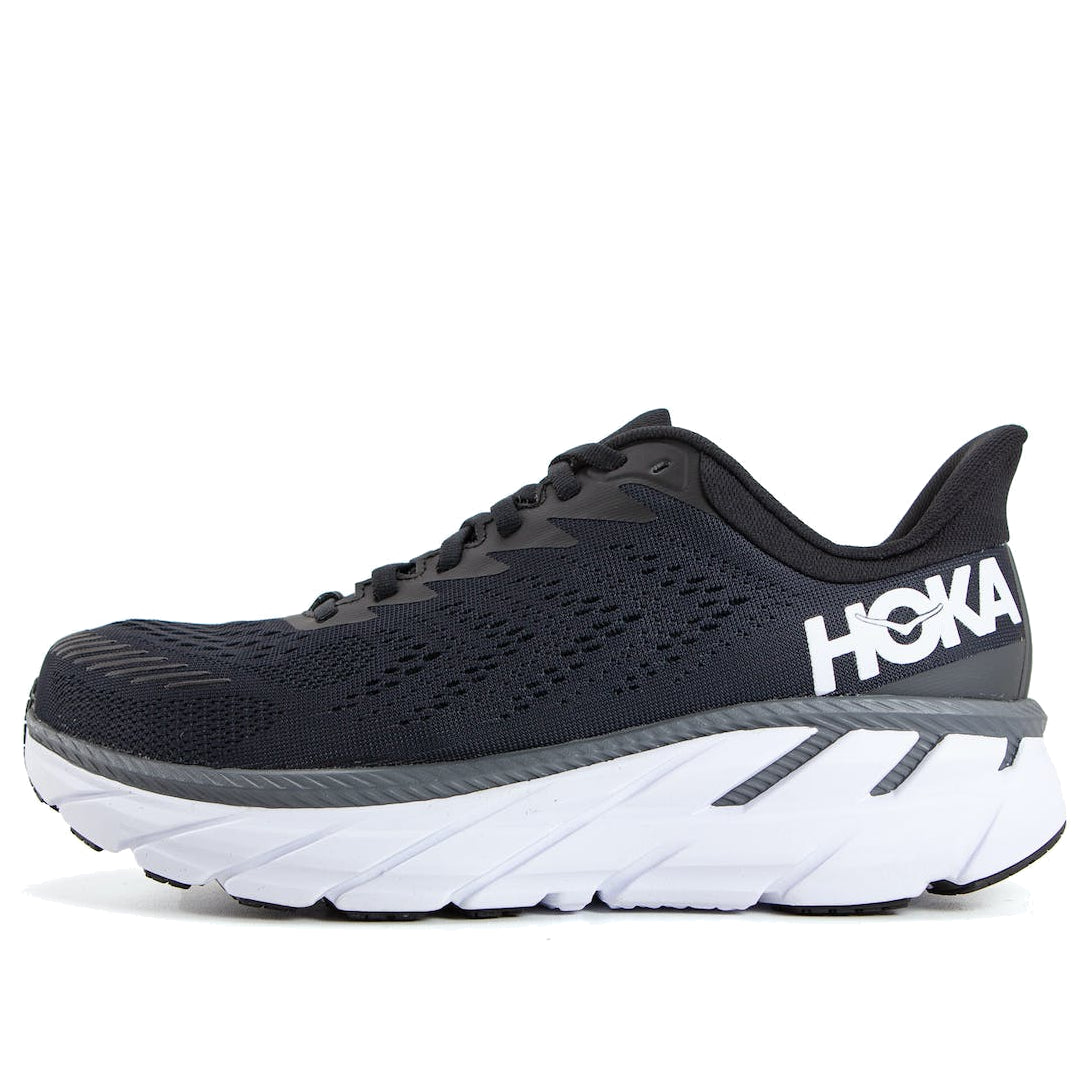 HOKA ONE ONE Clifton 7 Low 'Black White' 1110534-BWHT - KICKS CREW