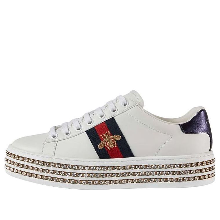 (WMNS) Gucci Ace 'Crystal' Sneaker 505995-DOPE0-9095 - KICKS CREW