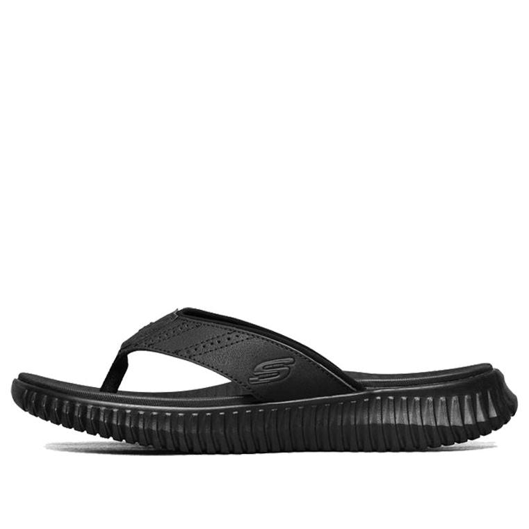 Skechers Elite Flex Black Flip Flops 51718 BBK KICKS CREW